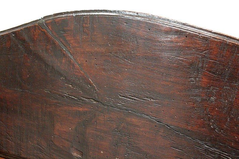Large Oak Bench With High Backsplash   17th Century photo vinterior