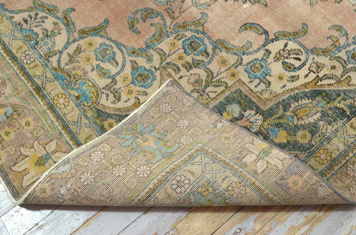 244x365 Cm Turkish Vintage Rug, Area Carpet, Oushak Carpet, Turkey Carpet,, Wool Carpet photo vintage