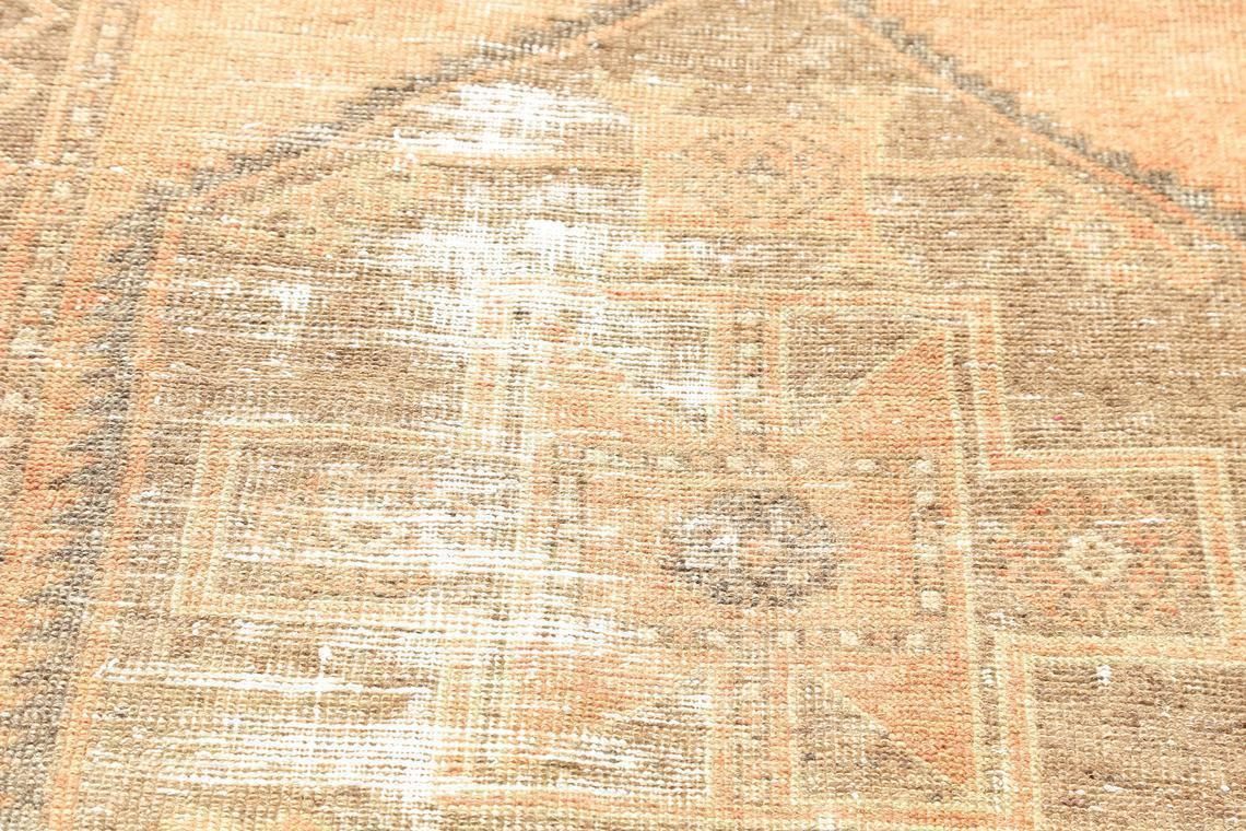 97x350 Cm Runner Rug Orange, Turkish Runner Rug, Oushak Rug, Vintage Runner Rug, Hallway Runner, Bohemian Rug, Faded Distressed Boho Luxury photo Textiles
