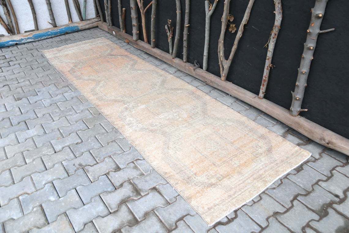 3'1x11 Ft, Rug Runner, Turkish Rug, Authentic Rug, Farmhouse Decor, Vintage Rug, Wool Rug, Bohemian Rug, Home Decor, Oushak Rug, Handmade