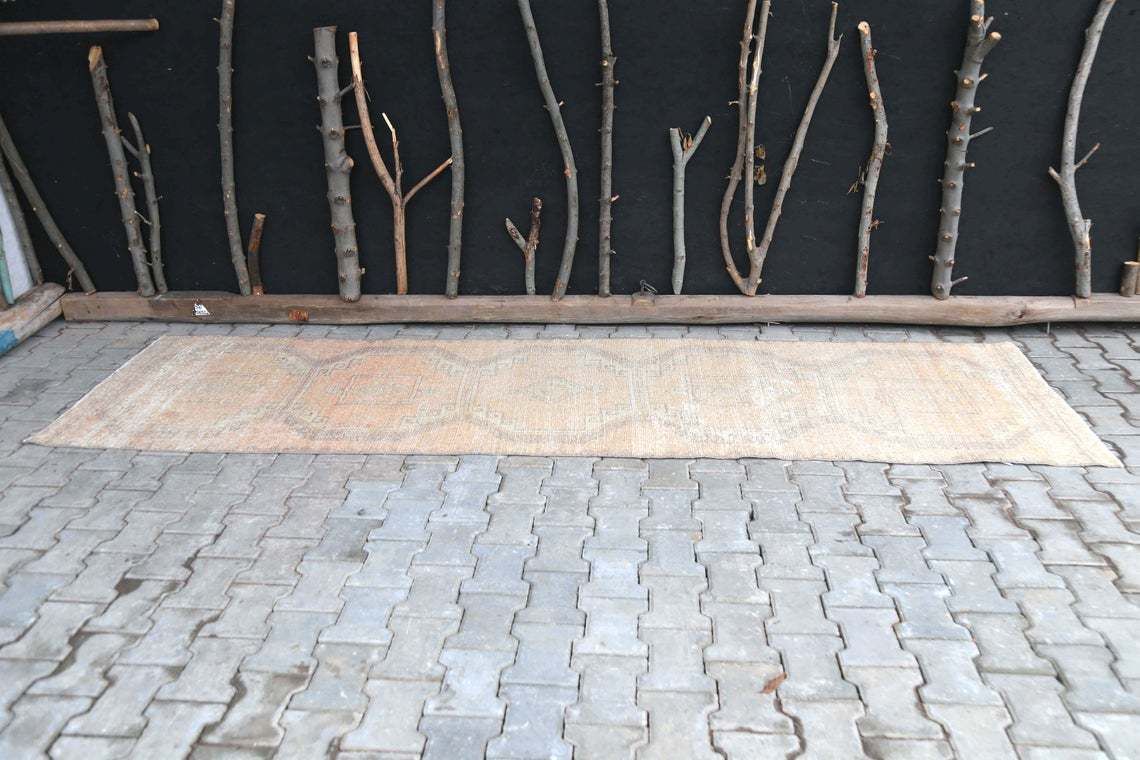 3'1x11 Ft, Rug Runner, Turkish Rug, Authentic Rug, Farmhouse Decor, Vintage Rug, Wool Rug, Bohemian Rug, Home Decor, Oushak Rug, Handmade photo 342.0