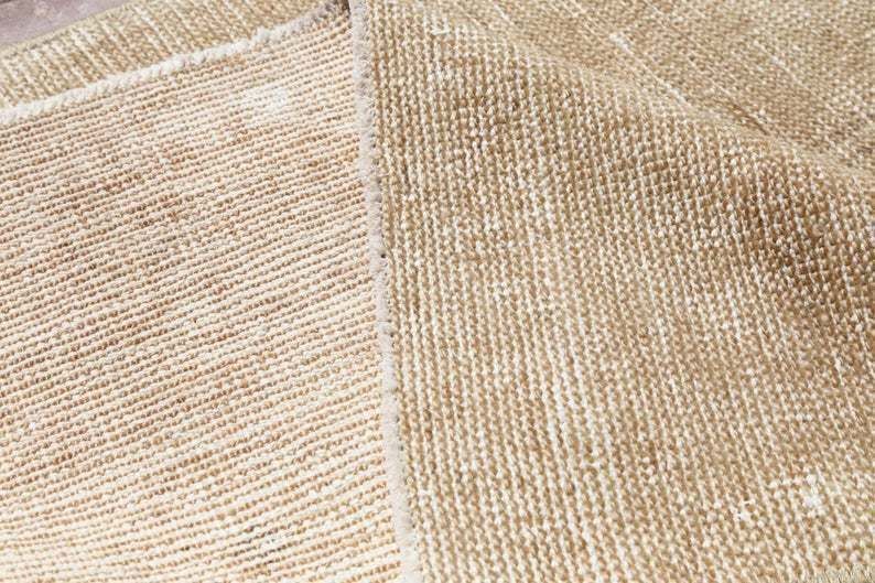 photo for sale Hallway Turkish Beige Runner, Oushak Runner, Turkish Rug, Turkish Runner Rug, Turkey, , Tan, Brown, Vintage Rug, Faded Diamond
