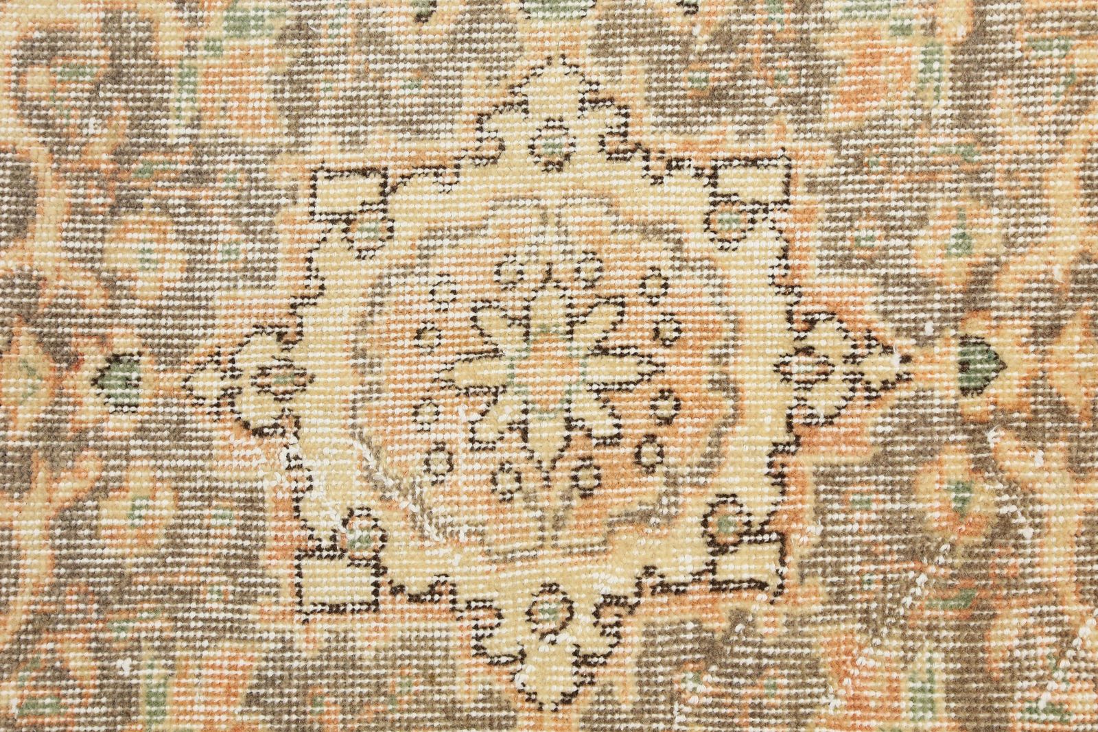Sweet Faded Orange, Turkish Oushak Vintage Rug, Turkey Area Rug, Carpet Rug, Turkish Carpet, Oriental Rug, Wool Rug, Orange Rug photo buy