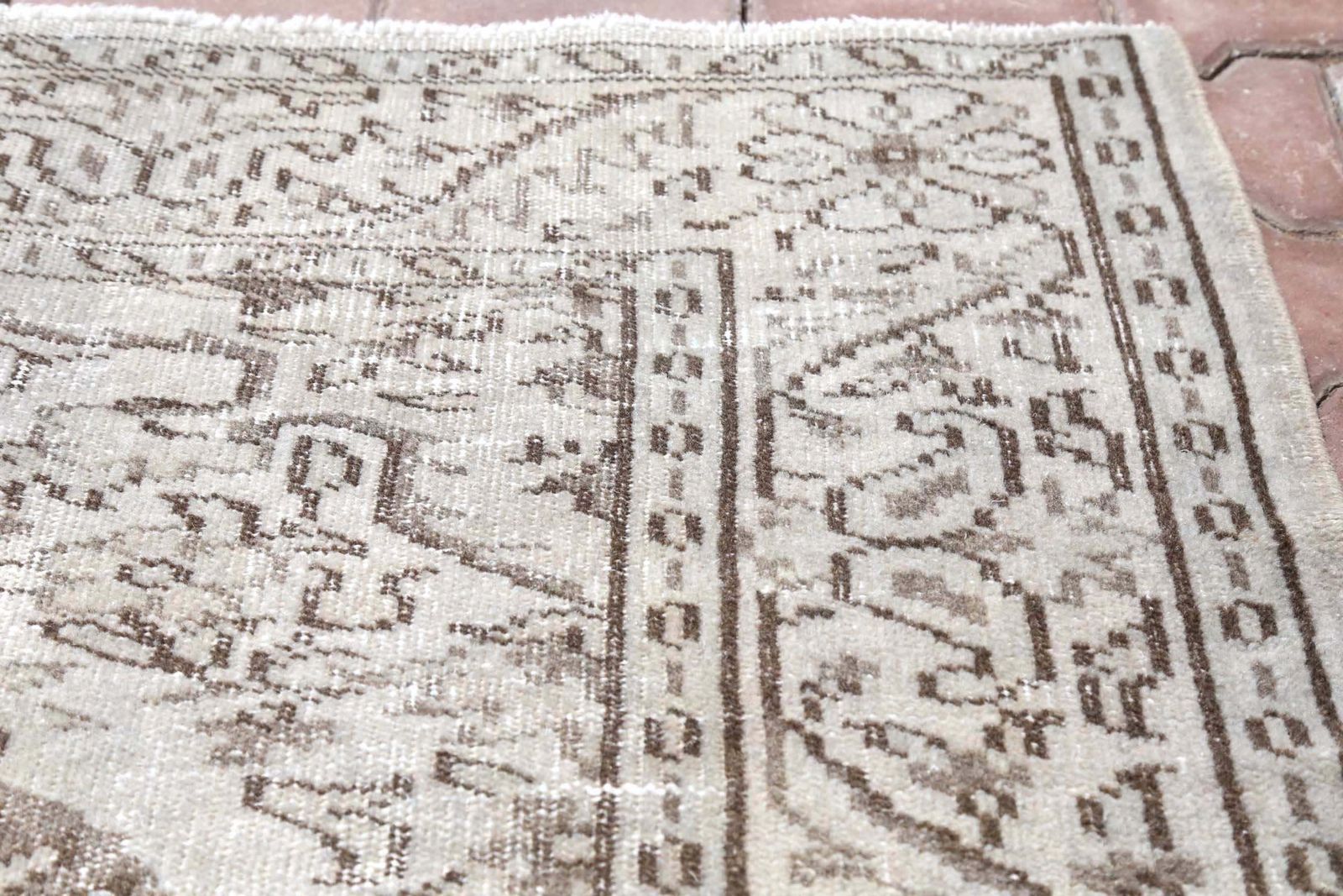 Turkish Vintage Oushak Floral Area Rug, Wool, Natural Grey Farmhouse Decor, Living Room Rug, Handmade, Faded Beige, Neutral Gray photo buy