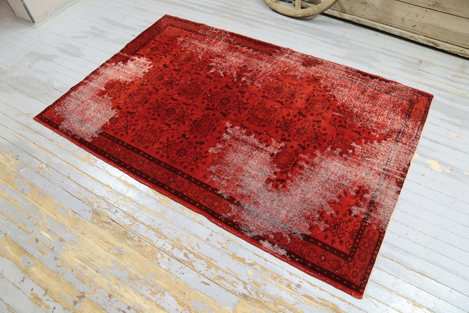 Turkish Rug, Red, Area Rug, Living Room Rug, Bohemian Oushak Rug, Boho Decor, Bedroom Decor, Carved, Boho Chic, Farmhouse Luxury photo furniture