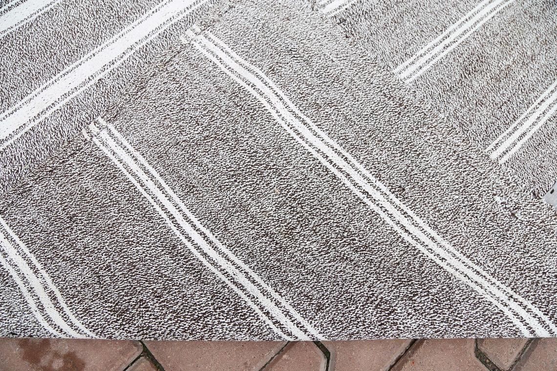 photo furniture 6.6x9.4, Turkish Rug, Kilim, Area Rug, Flatweave, Handwoven, Natural, Handmade, Oushak Rug, Gray, Striped, Turkish Carpet, Flat Weave Rugs