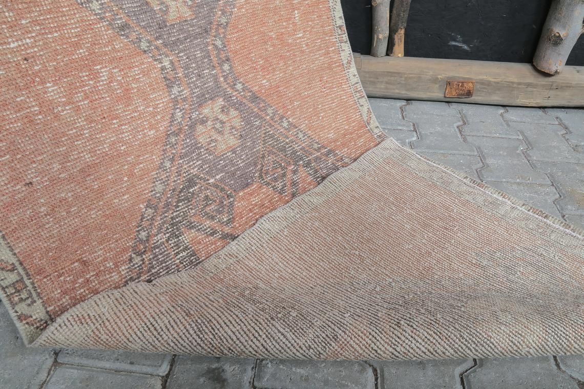 photo for sale 2.8x10.1 Ft, Traditional, Hallway Runner, Turkish Runner, Vintage Runner, Wool, Handmade, Oushak Runner, Bohemian, Farmhouse Decor, Red