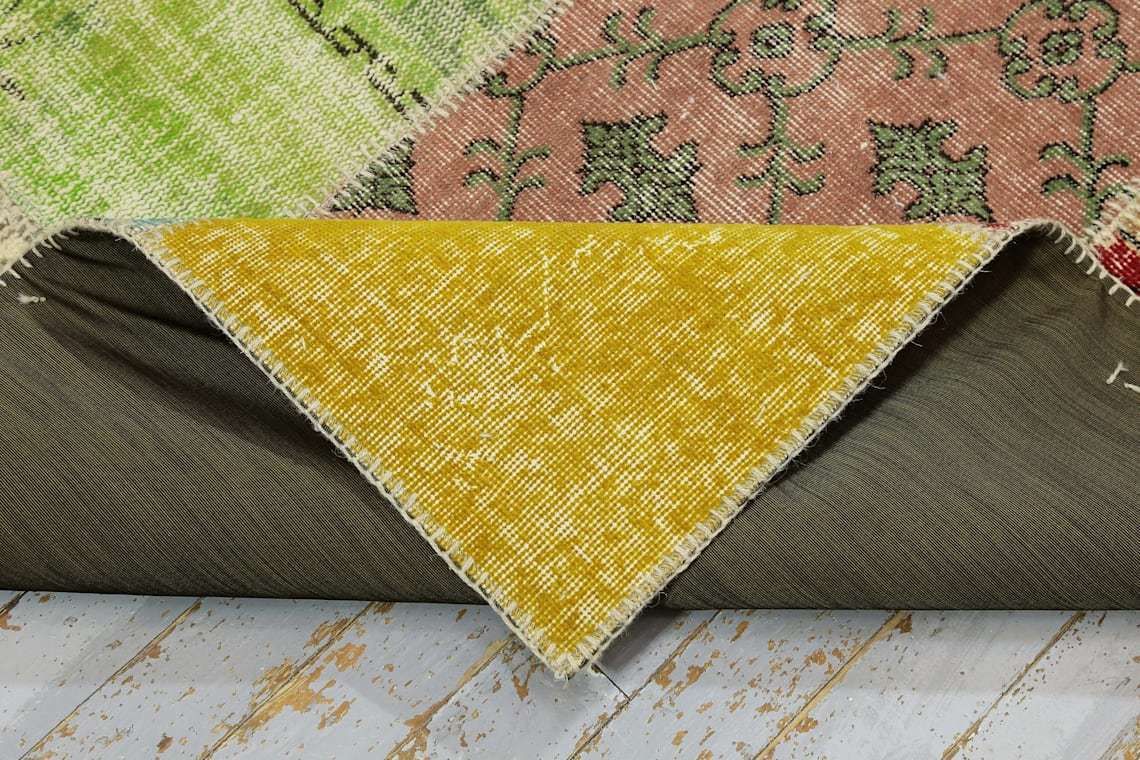photo furniture Turkish Patchwork Rug, Vintage Rug, Oushak Rug, Turkey Rug, Contemporary Rug, Modern, Handmade