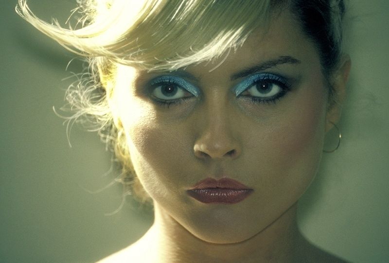 ' Blondie Close Up ' 1978 By Martyn Goddard Giclée Print Framed In Black photo furniture