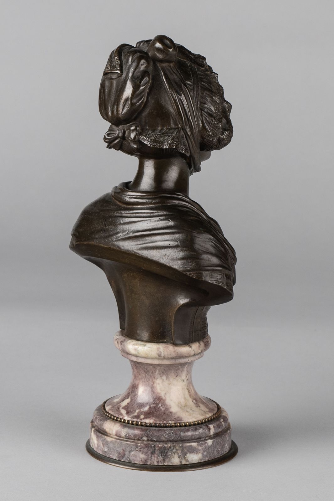 19th Century French Bronze Sculpture Of A Female photo Art