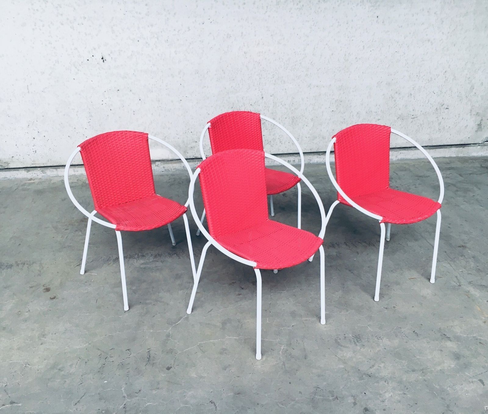 Vintage Mid Century Modern Design – Set Van 4 Terras Stoelen, Jaren 1960 photo buy