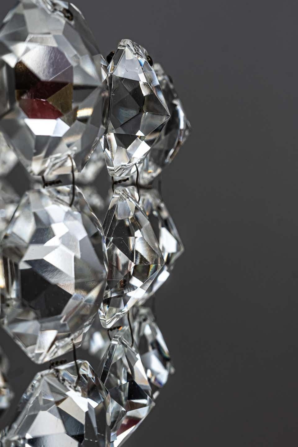 photo vinterior Beautiful Crystal Chandelier By Bakalowits & Sons, Vienna, 1960s