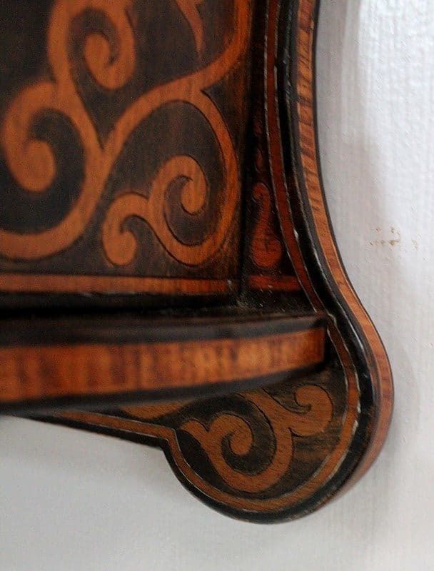 photo buy Blackened Wood Wall Shelf, Art Nouveau Taste 1900