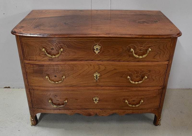 Property Chest Of Drawers In Solid Elm, Louis XIV Period   Mid 18th Century