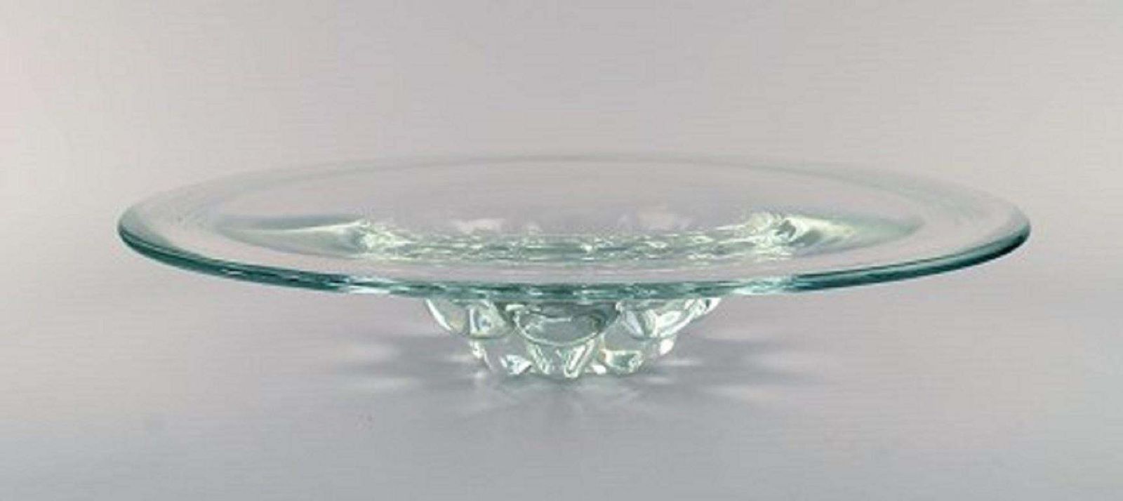 Scandinavian Glass Artist, Large Bowl In Mouth Blown Art Glass, 1960s 1970s photo furniture