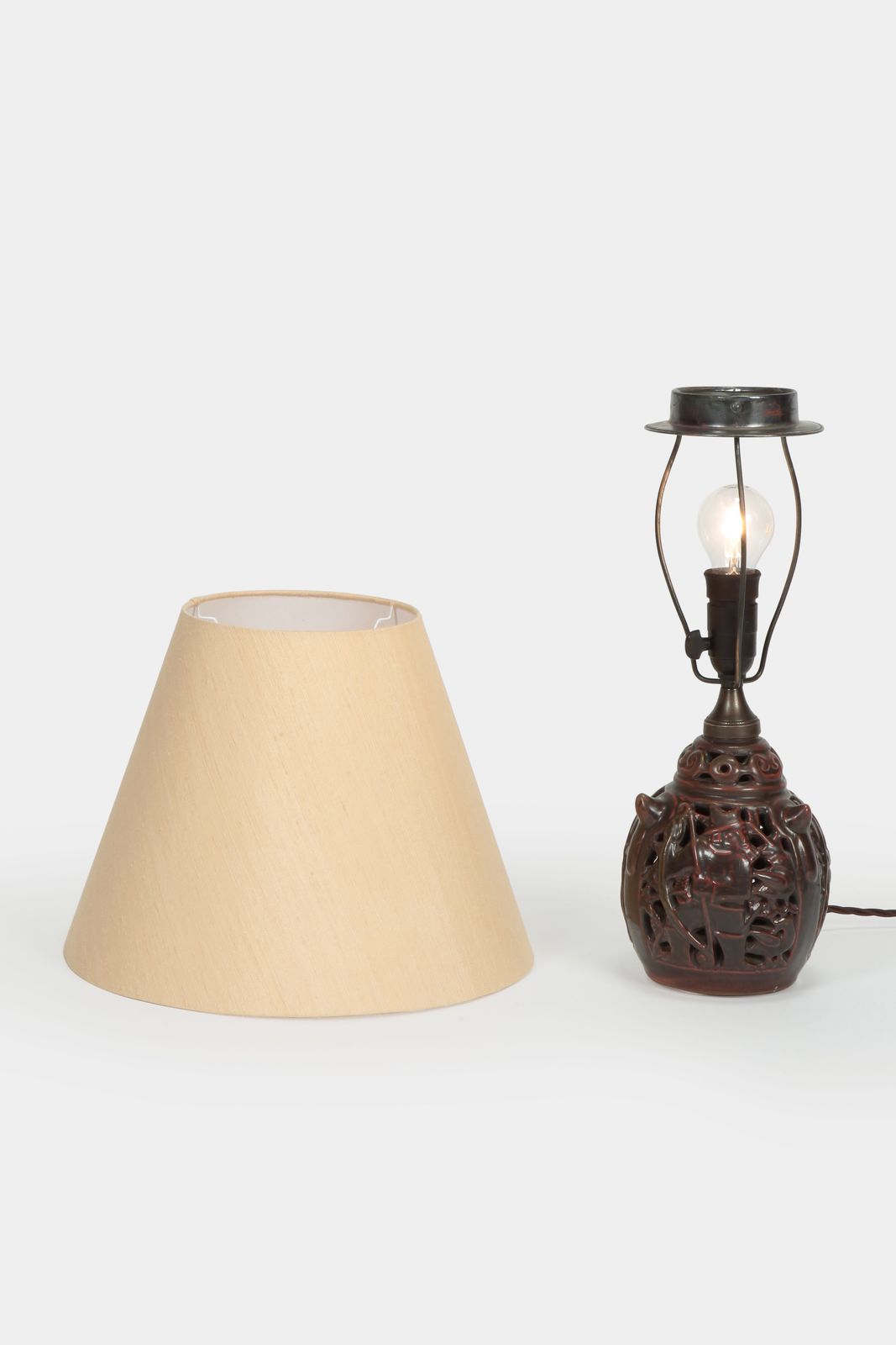photo furniture Gertrud Kudielka For Lauritz Hjorth Table Lamp, 1930