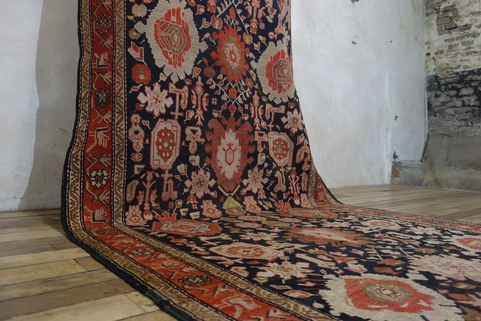photo furniture Extremely Large 19th Century Kuba Kelleh Corridor Carpet, Rug