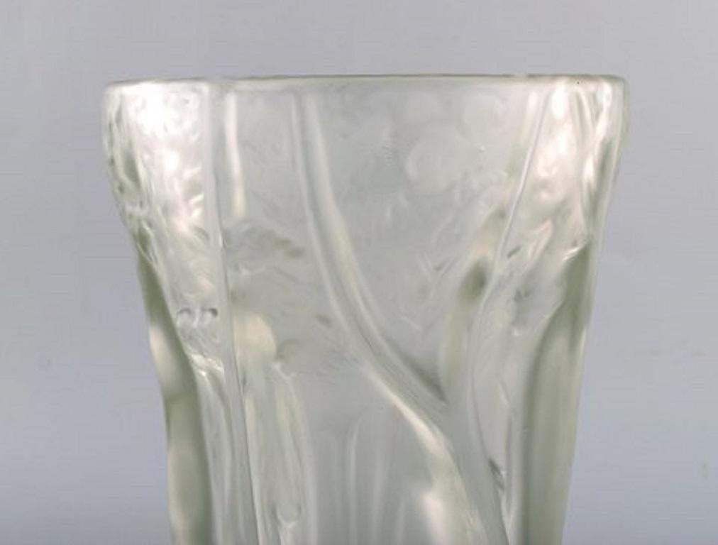 Josef Inwald, Large Art Deco "Dans La Forêt" Vase In Art Glass, 1930s photo for sale