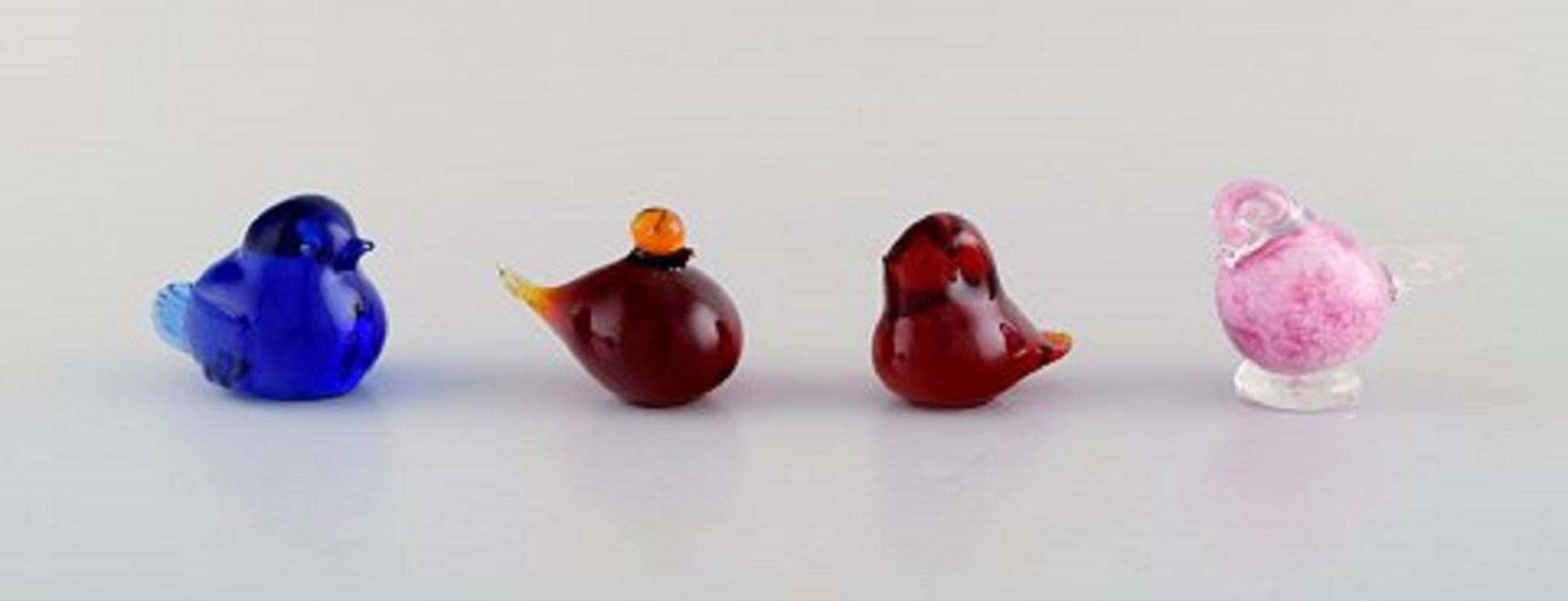 Swedish And Other Glass Artists, Including Lindshammar, Nine Figures Of Birds photo furniture