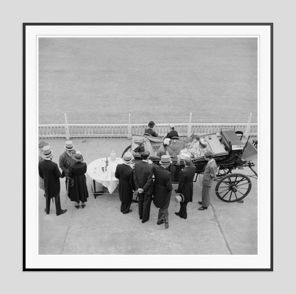 Slim Aarons 'High Society Cricket' 1955 Oversize Black Frame Silver Gelatine Resin Print