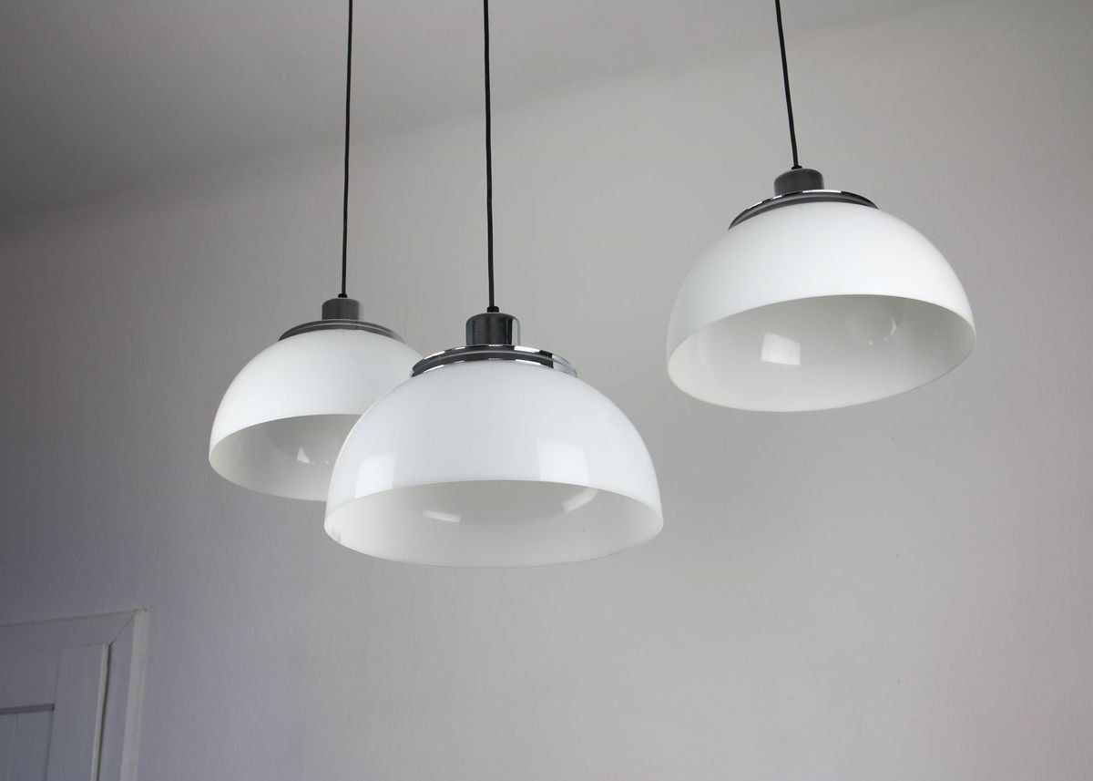 Vintage Faro Lamp By Luigi Massoni From Guzzini, Set Of 3 photo furniture