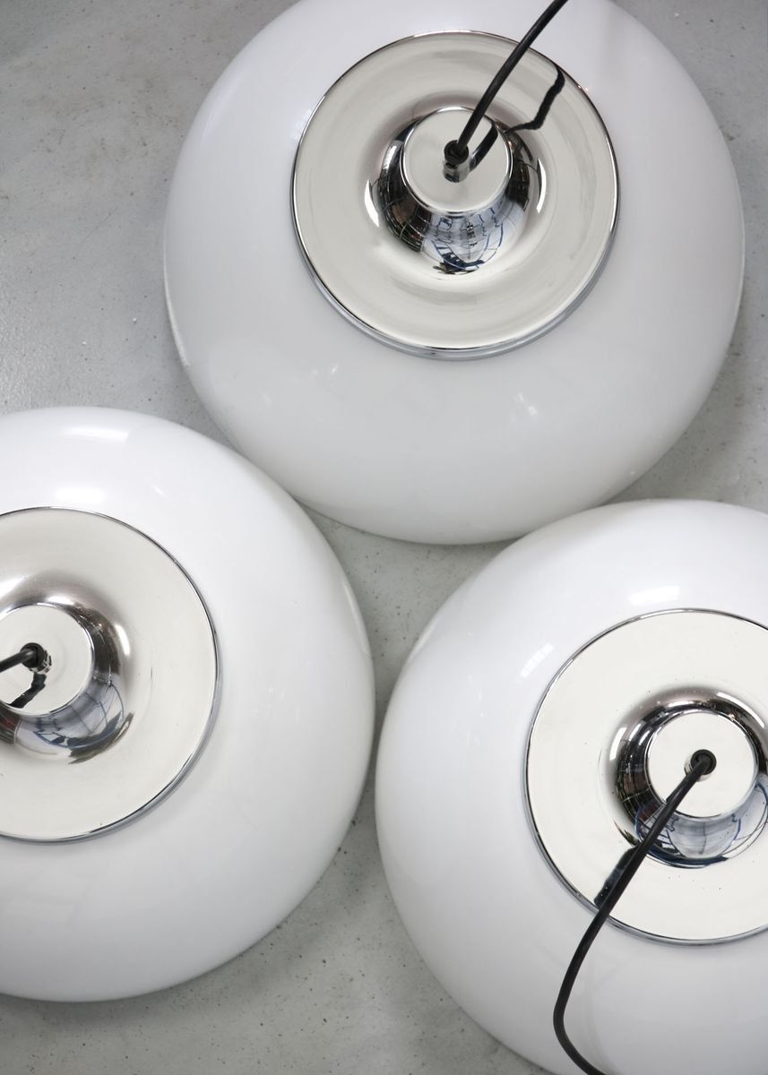 Vintage Faro Lamp By Luigi Massoni From Guzzini, Set Of 3 photo for sale