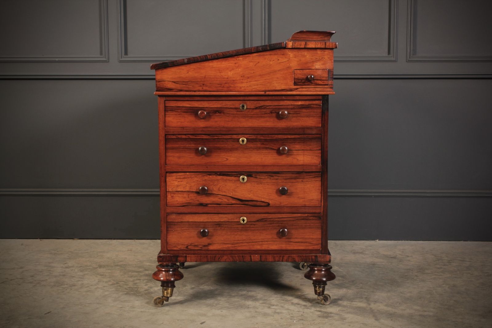 William IV Rosewood Davenport Desk photo vinterior
