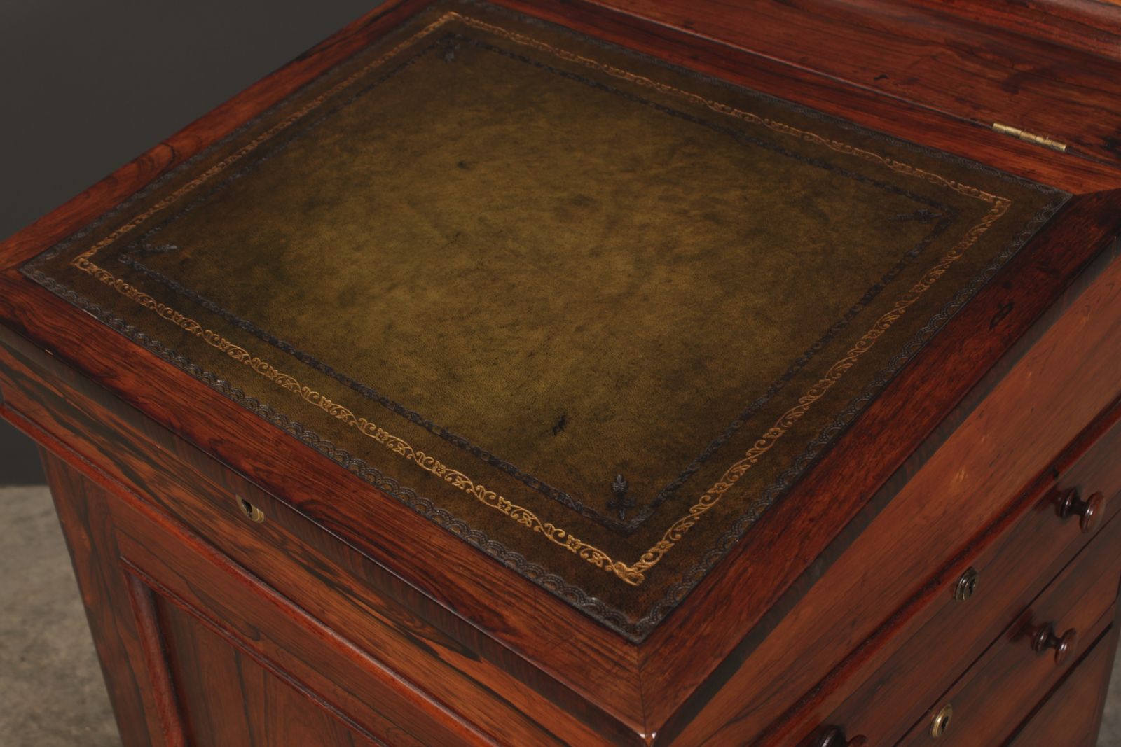 William IV Rosewood Davenport Desk photo vintage
