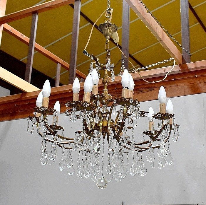 Crystal Chandelier   Mid 20th photo 1651.09