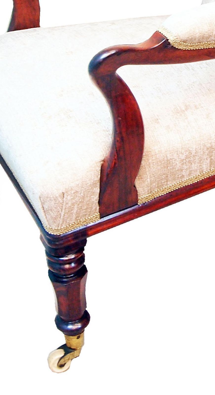 19th Century Antique Pair Of Rosewood Library Armchairs (England, Circa 1850) photo Furniture