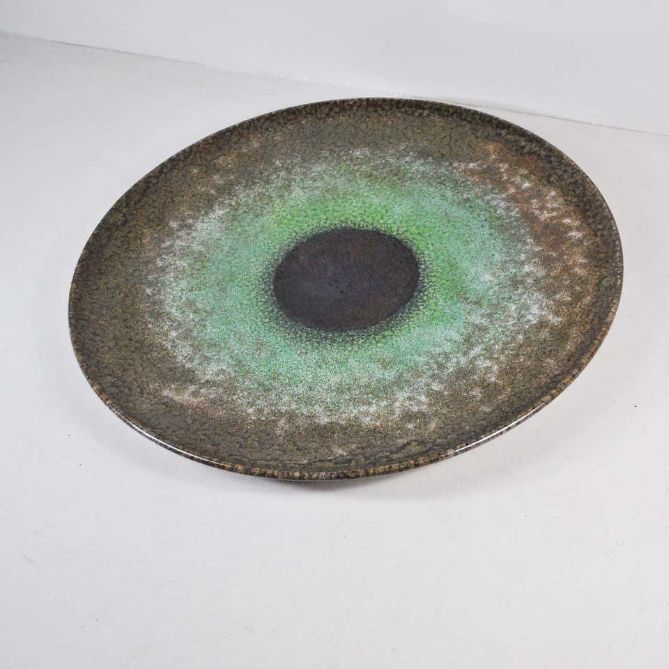 Italian Midcentury Large Ornamental Plate Centerpiece From The 1970s photo for sale