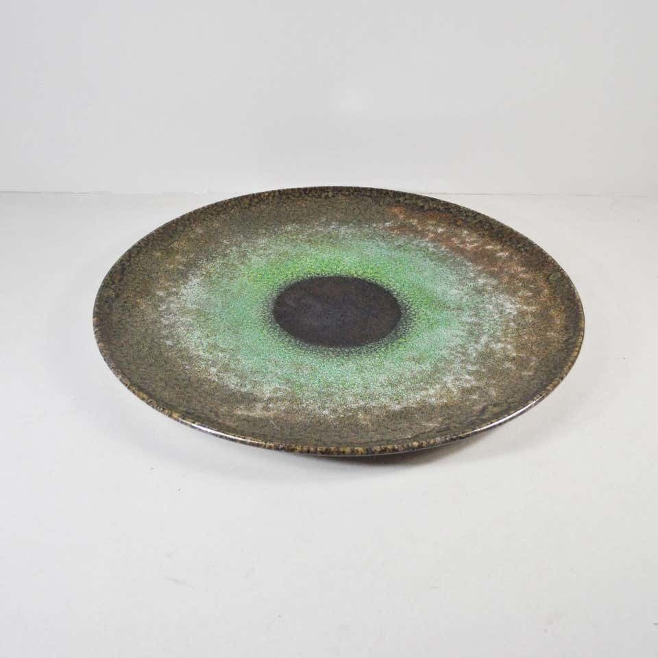 Italian Midcentury Large Ornamental Plate Centerpiece From The 1970s photo Home Decor