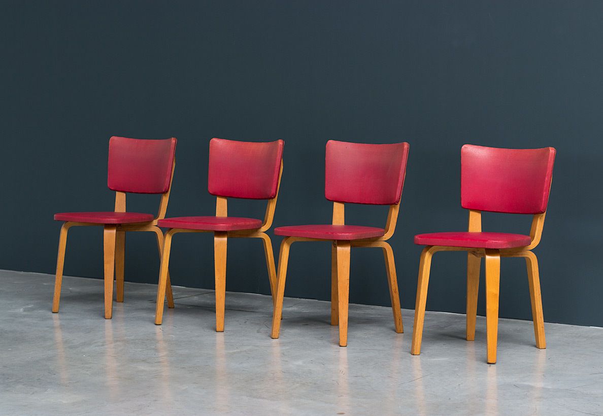 Cor Alons 4 Dining Chair Multiplex Plywood 1950 photo for sale