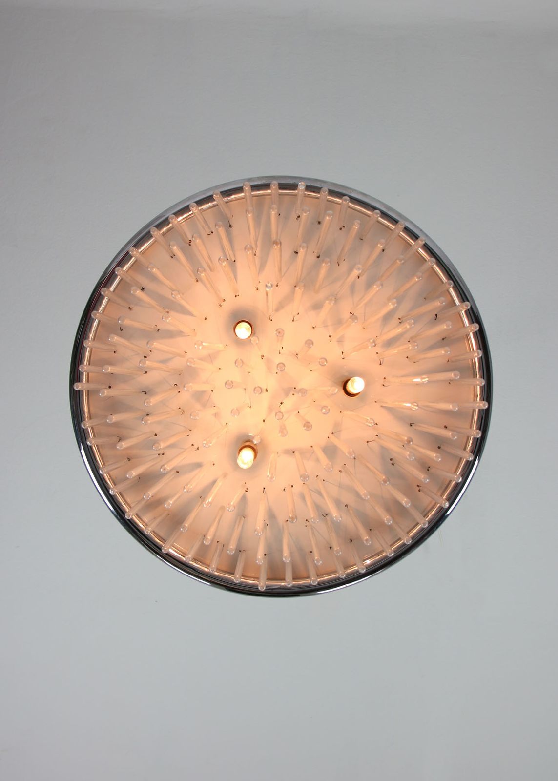 photo buy Minimalist Hand Blown Glass Chandelier, 1 Of 15, 1970s