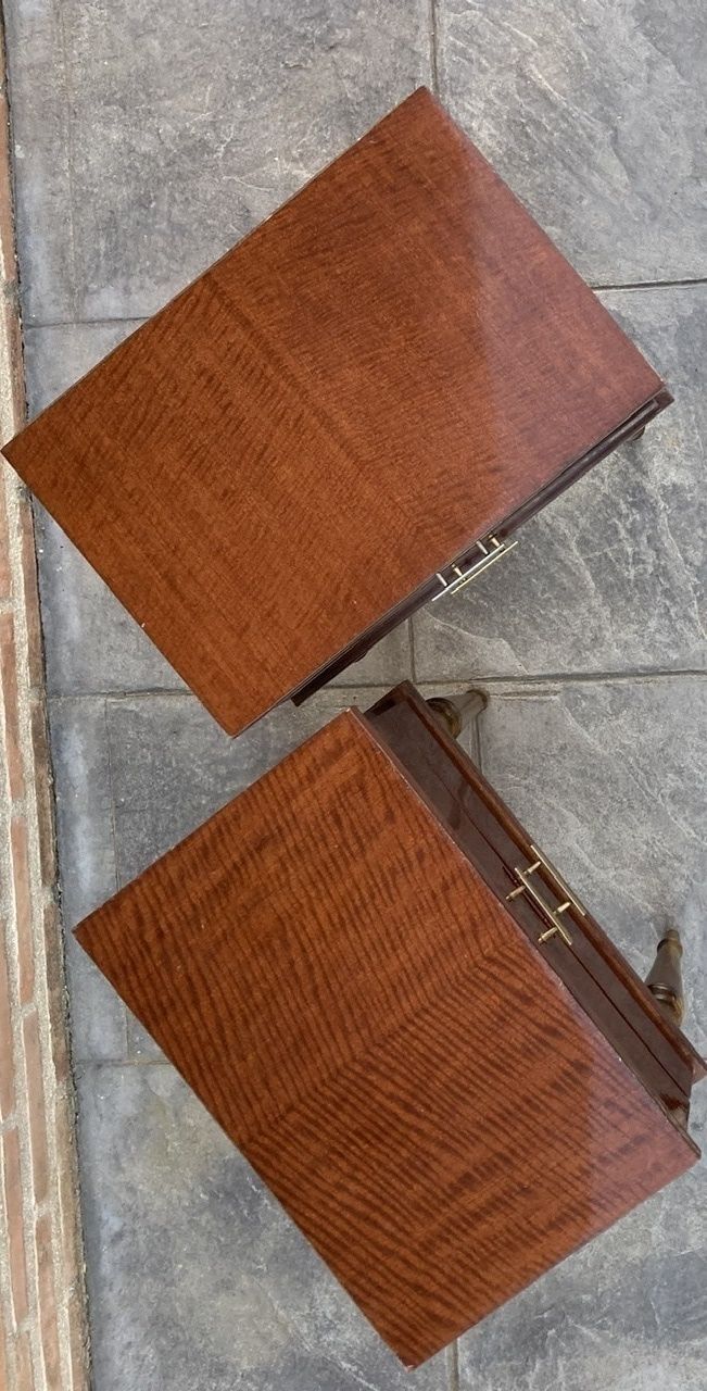 Vintage Wood Nightstands, 1970s, Set Of 2 photo for sale