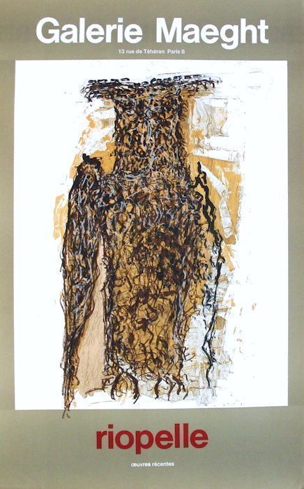 Riopelle Jean Paul   Lithograph Poster   Galerie Maeght 1970
