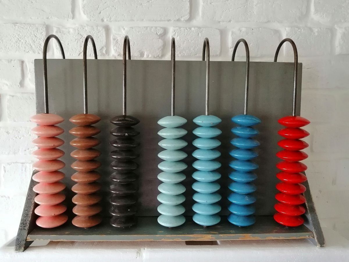 Vintage Schooltelraam, Ca. Jaren 1960 photo Woonaccessoires