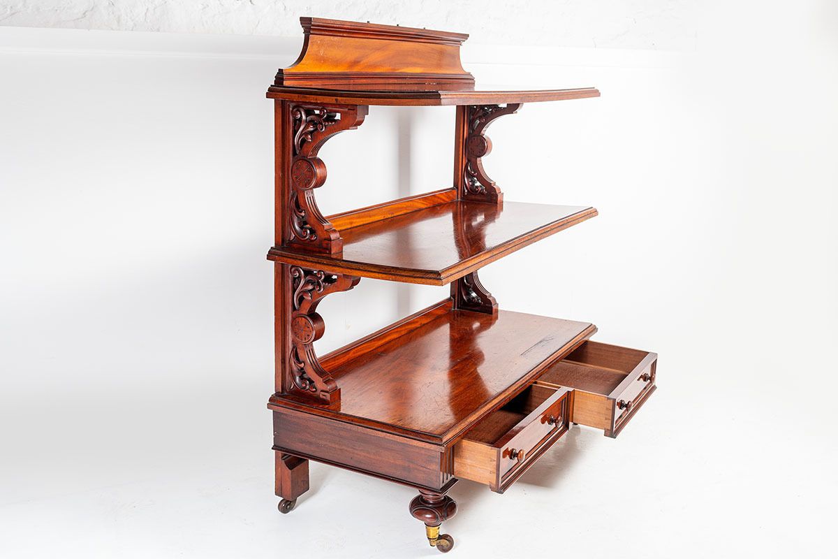 photo furniture Former Buffet Cart Circa.1860 | Shelving Unit | Storage | Bookcase