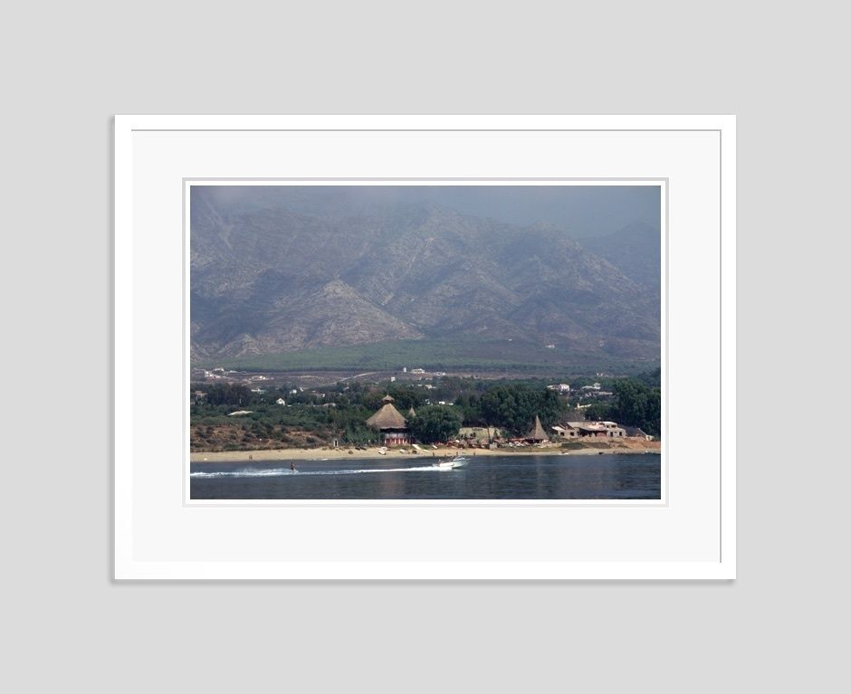 Slim Aarons 'Marbella Beach' 1967 Oversize C Type Print Framed In White
