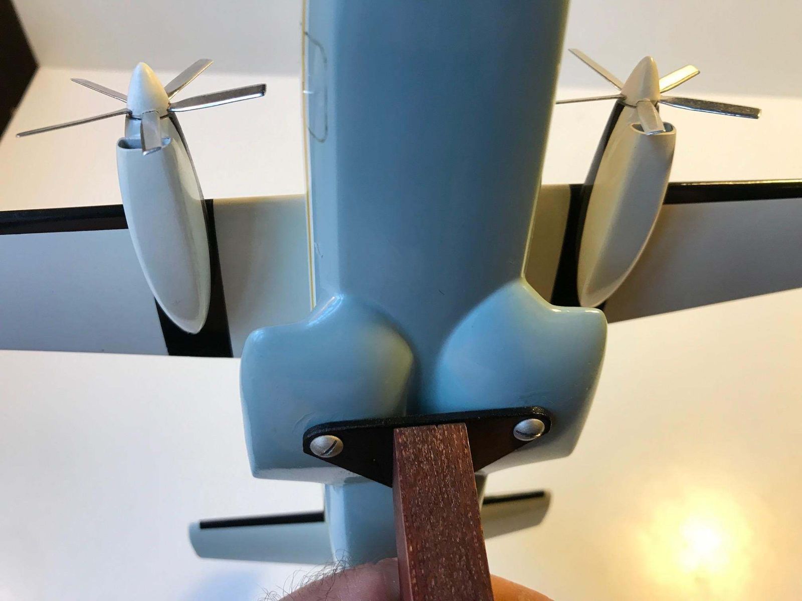 Vintage Desk Model Airplane   Private Jet, Scandinavia 1970s photo vinterior