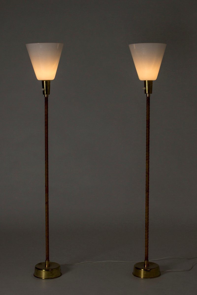 Floor Lamps By Lisa Johansson Pape For Orno, 1950s, Set Of 2 photo Lighting