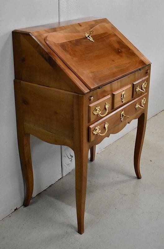 Small Cherrywood Sloping Desk, Louis XV Style, Late 19th Century photo for sale