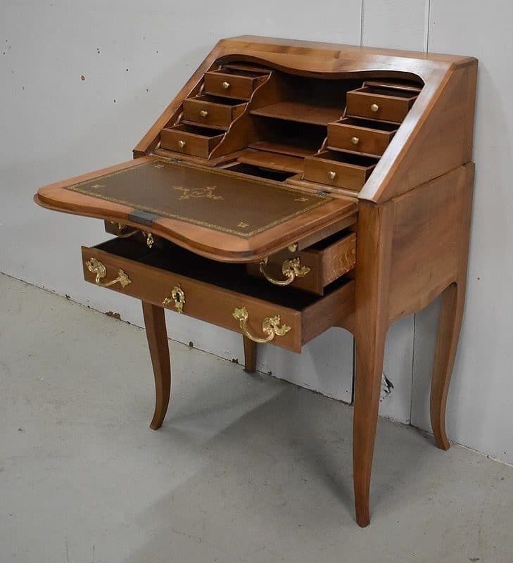 Small Cherrywood Sloping Desk, Louis XV Style, Late 19th Century photo 3311.45