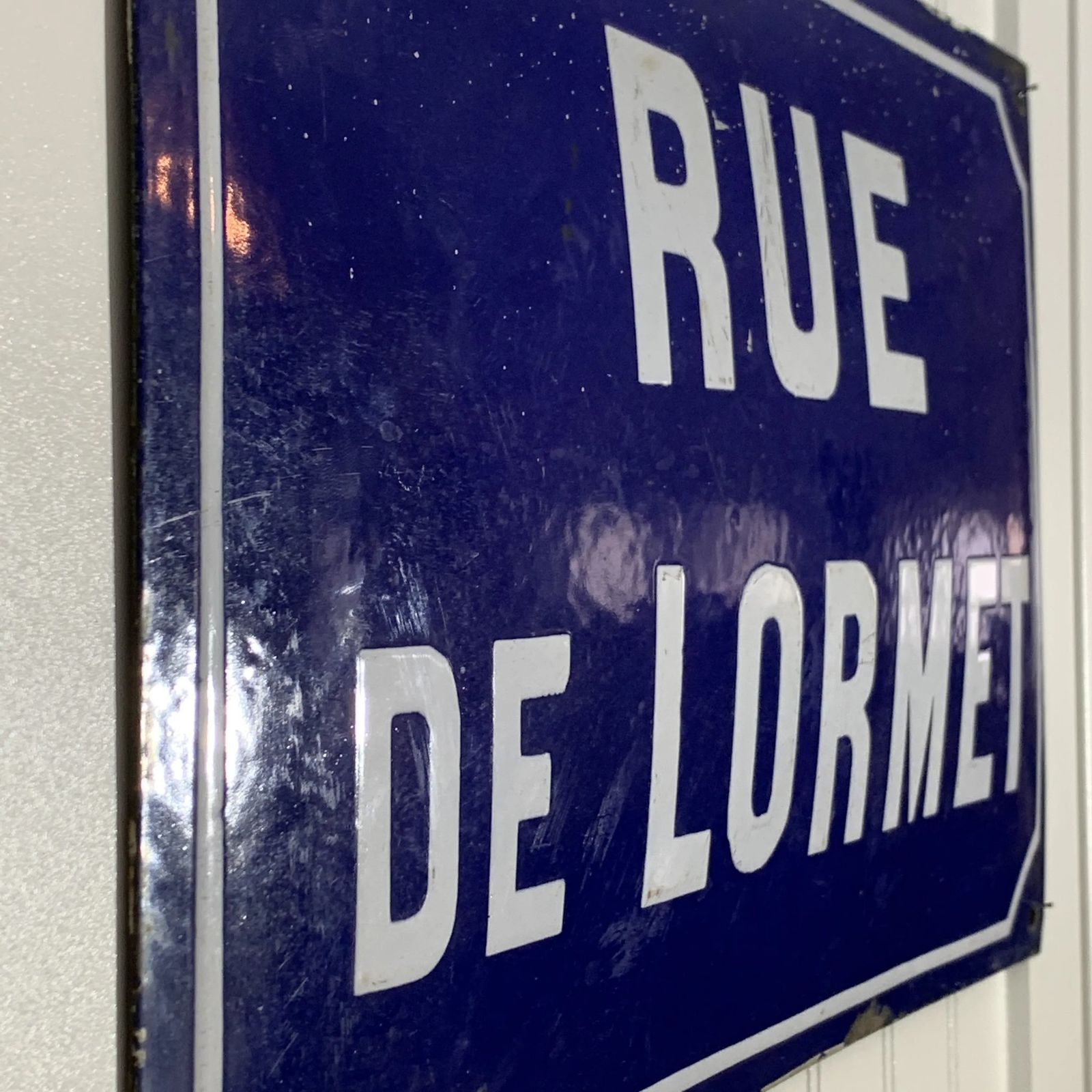 19th Century Enamelled French Street Sign photo vinterior