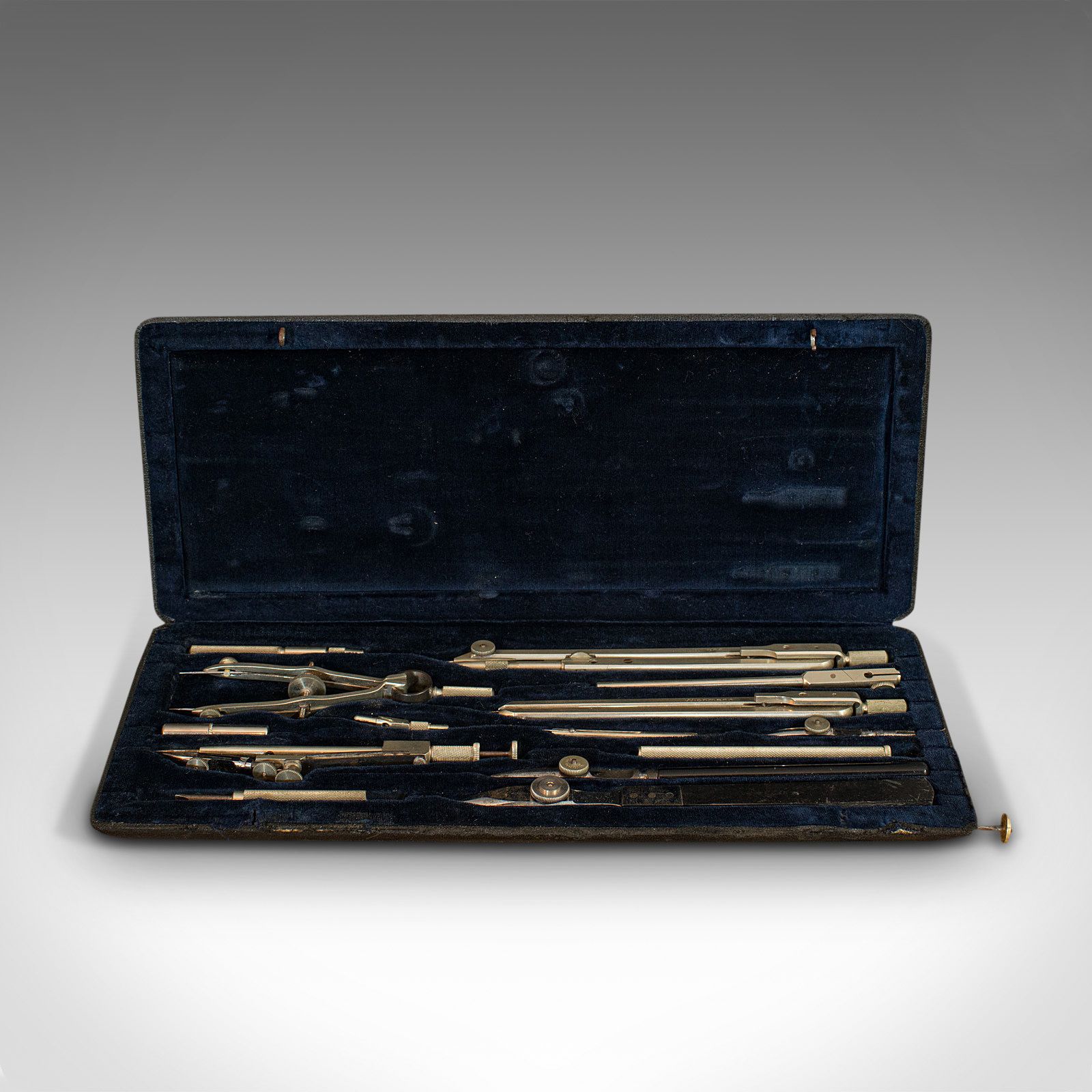 Antique Technical Drawing Set, German, Architect, Cartography, Wichmann, C1920 photo furniture