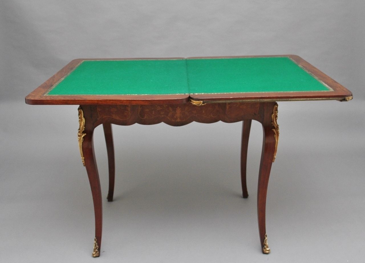 19th Century Kingwood Card Table photo vinterior