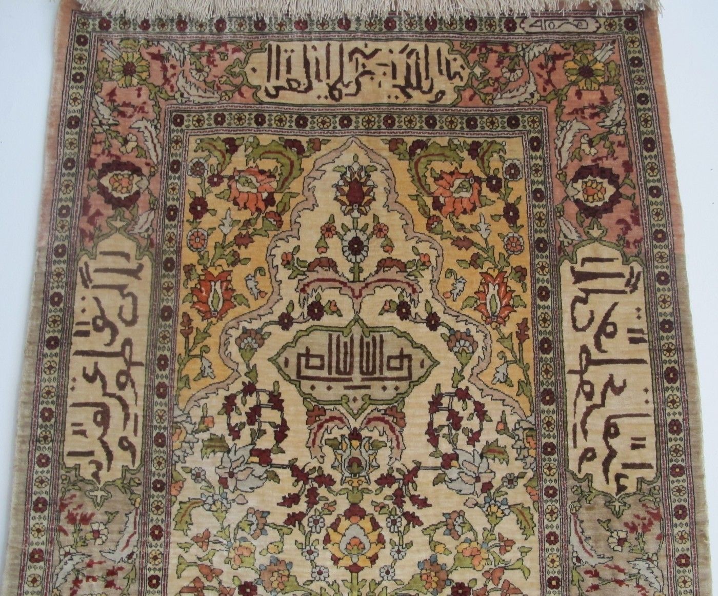Fine Silk Hereke Rug With Signature photo 1400.0