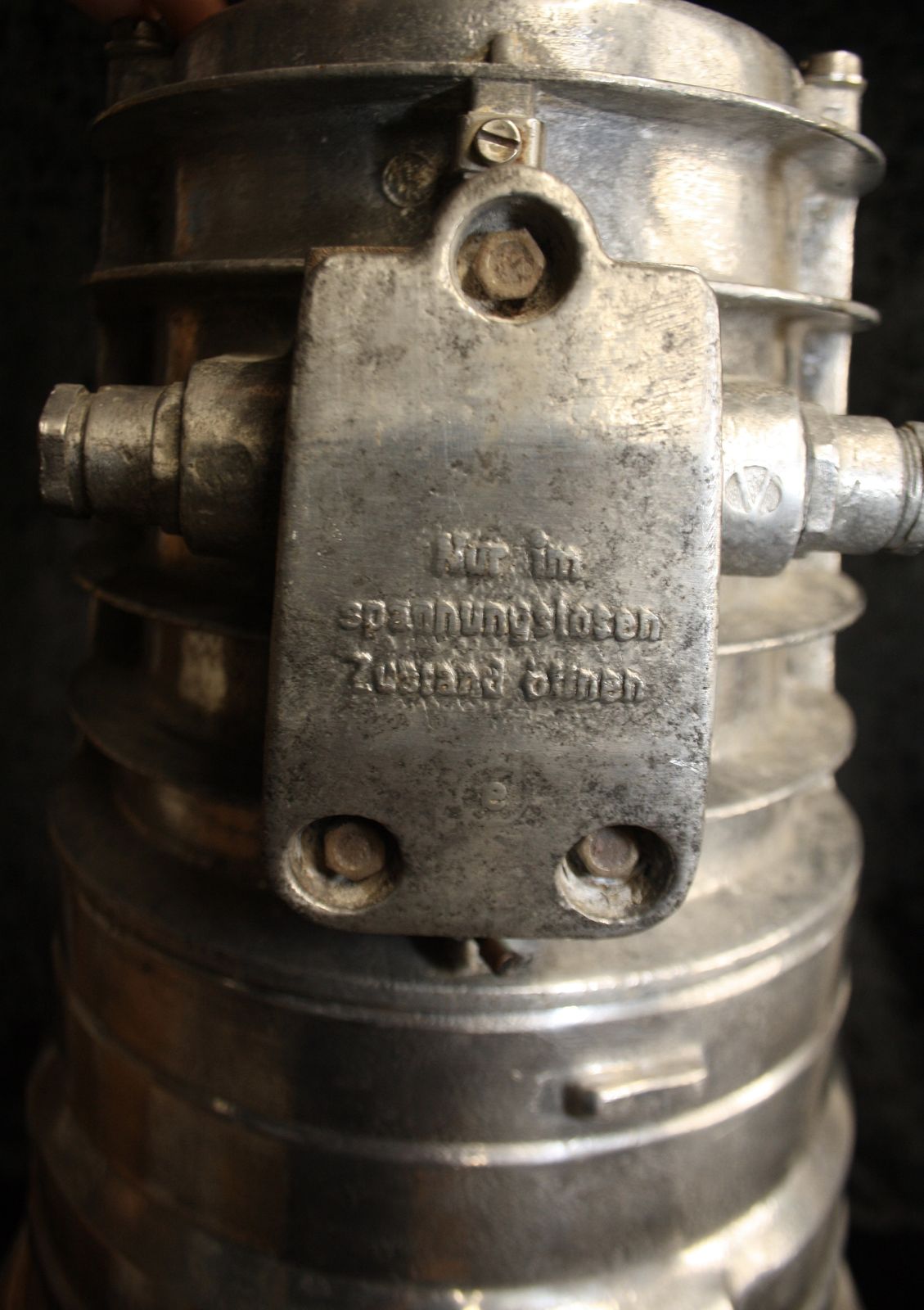 Mid 20th Century Large Polish Industrial Light In Aluminium photo 545.0