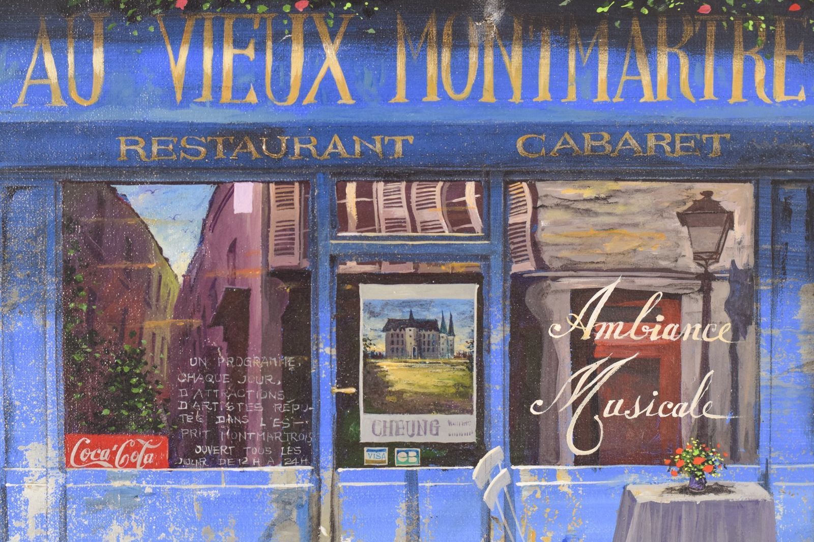 Paris Café 'Au Vieux Montmartre' photo furniture