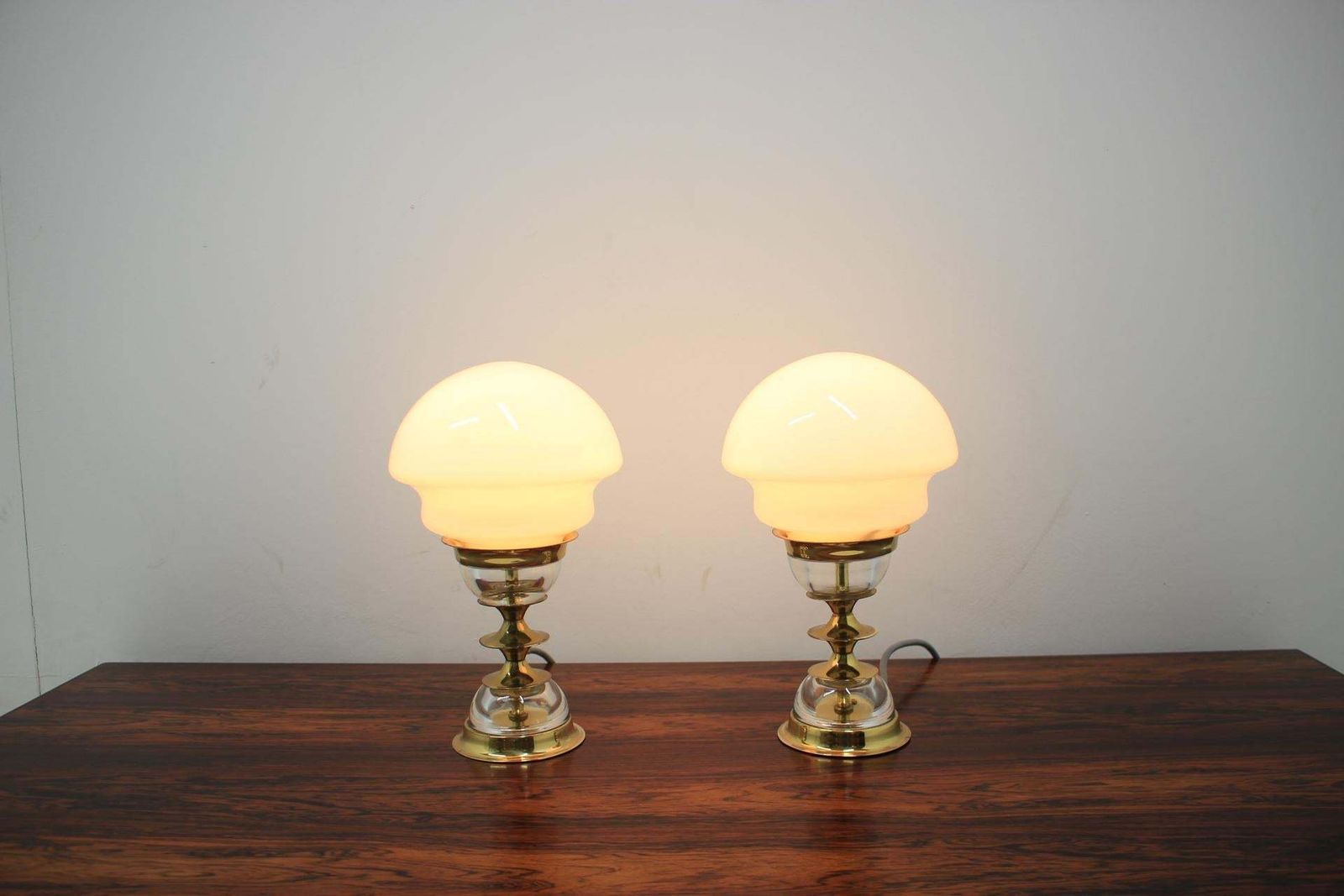 Set Of Two Table Lamp By Jablonecké Sklárny, 1980s photo furniture